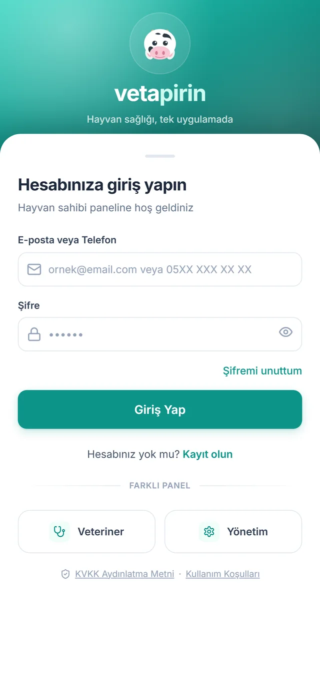 Giriş ekranı
